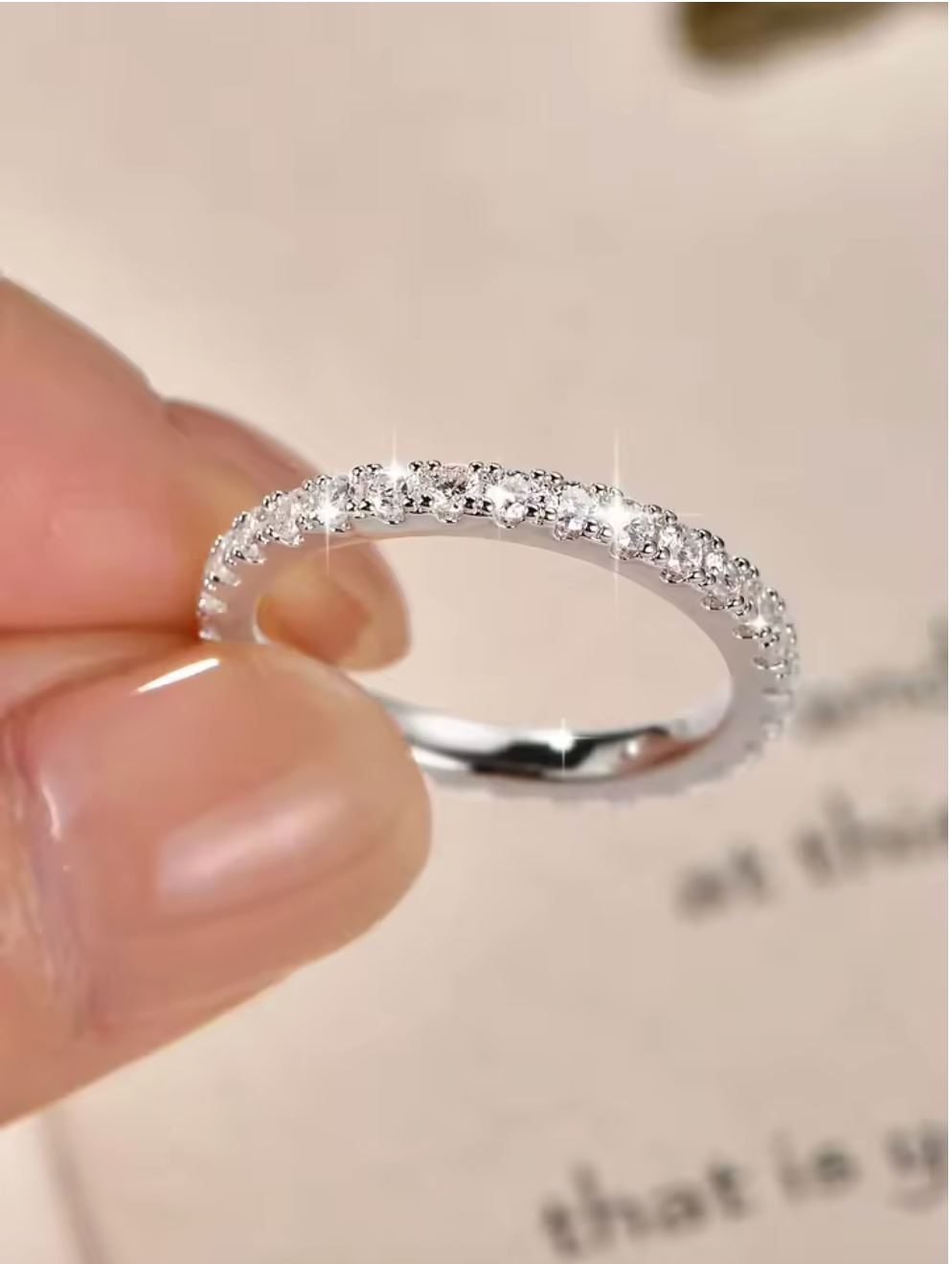 Eternity Moissanite Ring for Women