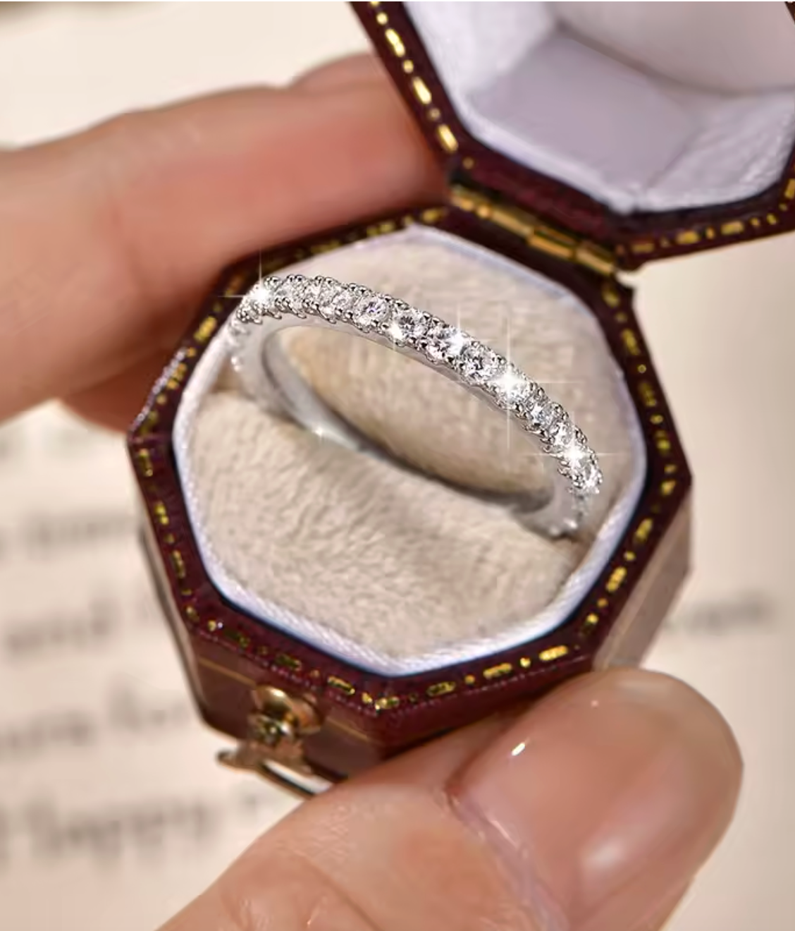 Eternity Moissanite Ring for Women