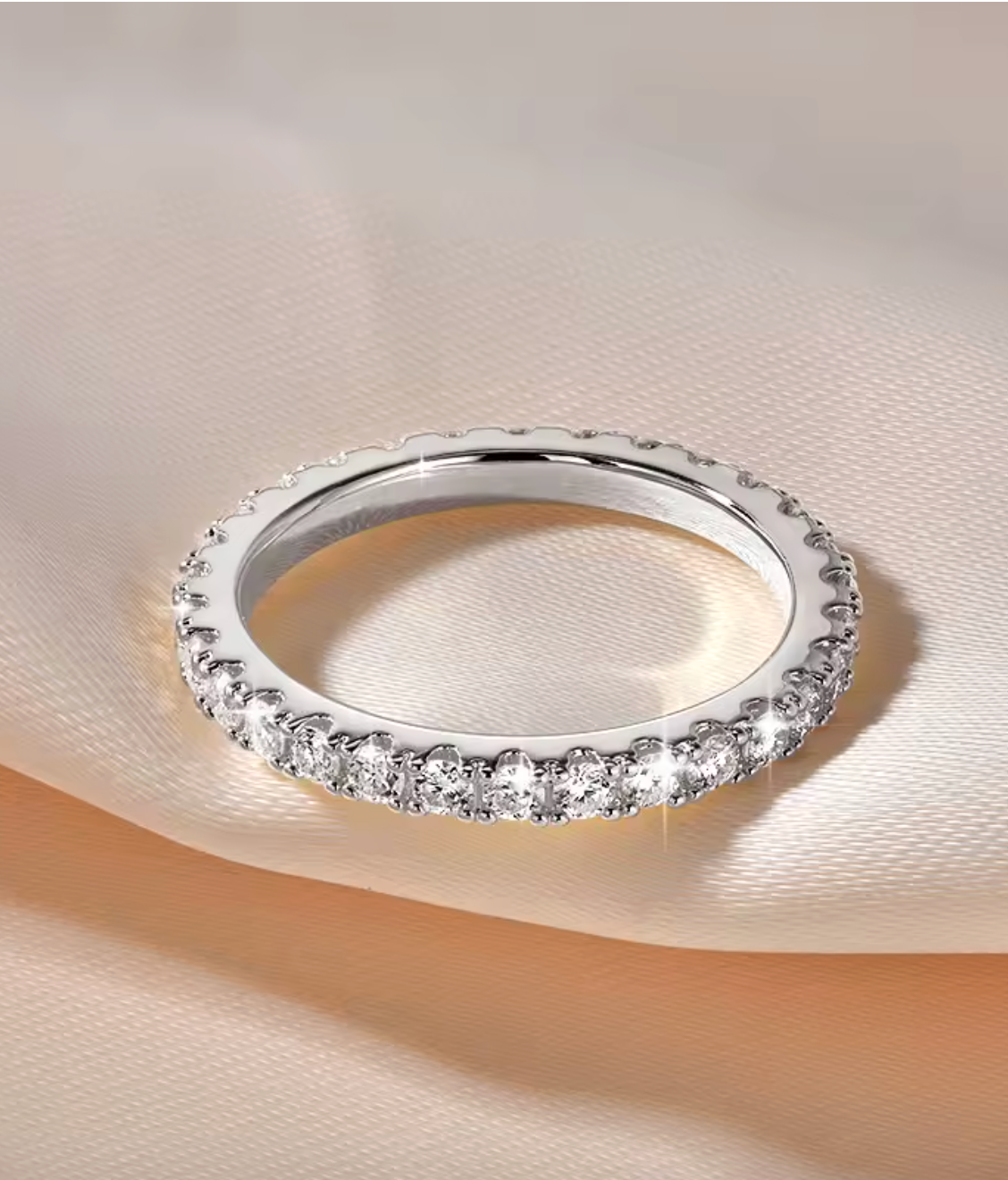 Eternity Moissanite Ring for Women
