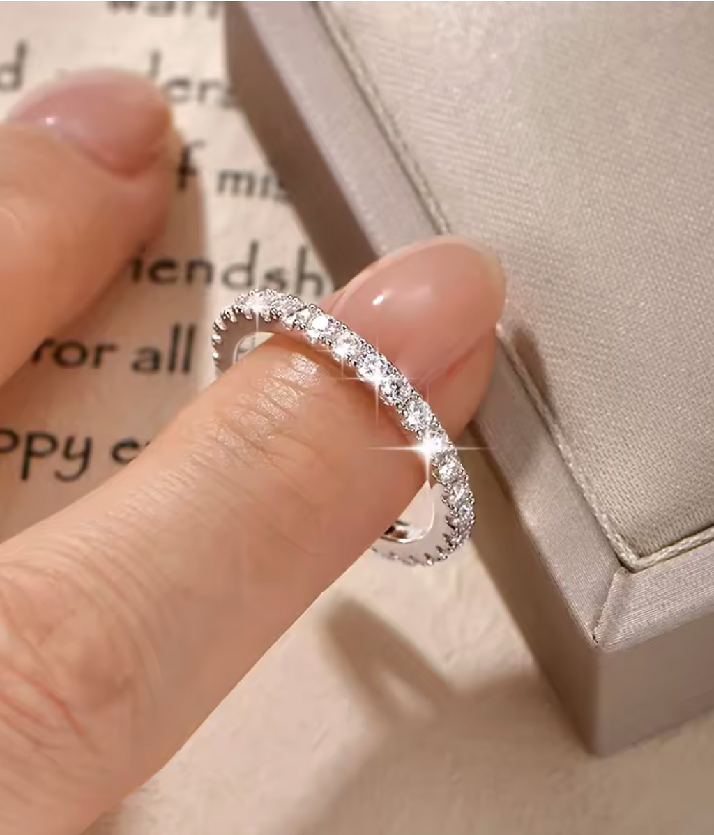 Eternity Moissanite Ring for Women