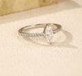 MODIAN 0.5Ct Rhombus Moissanite Ring