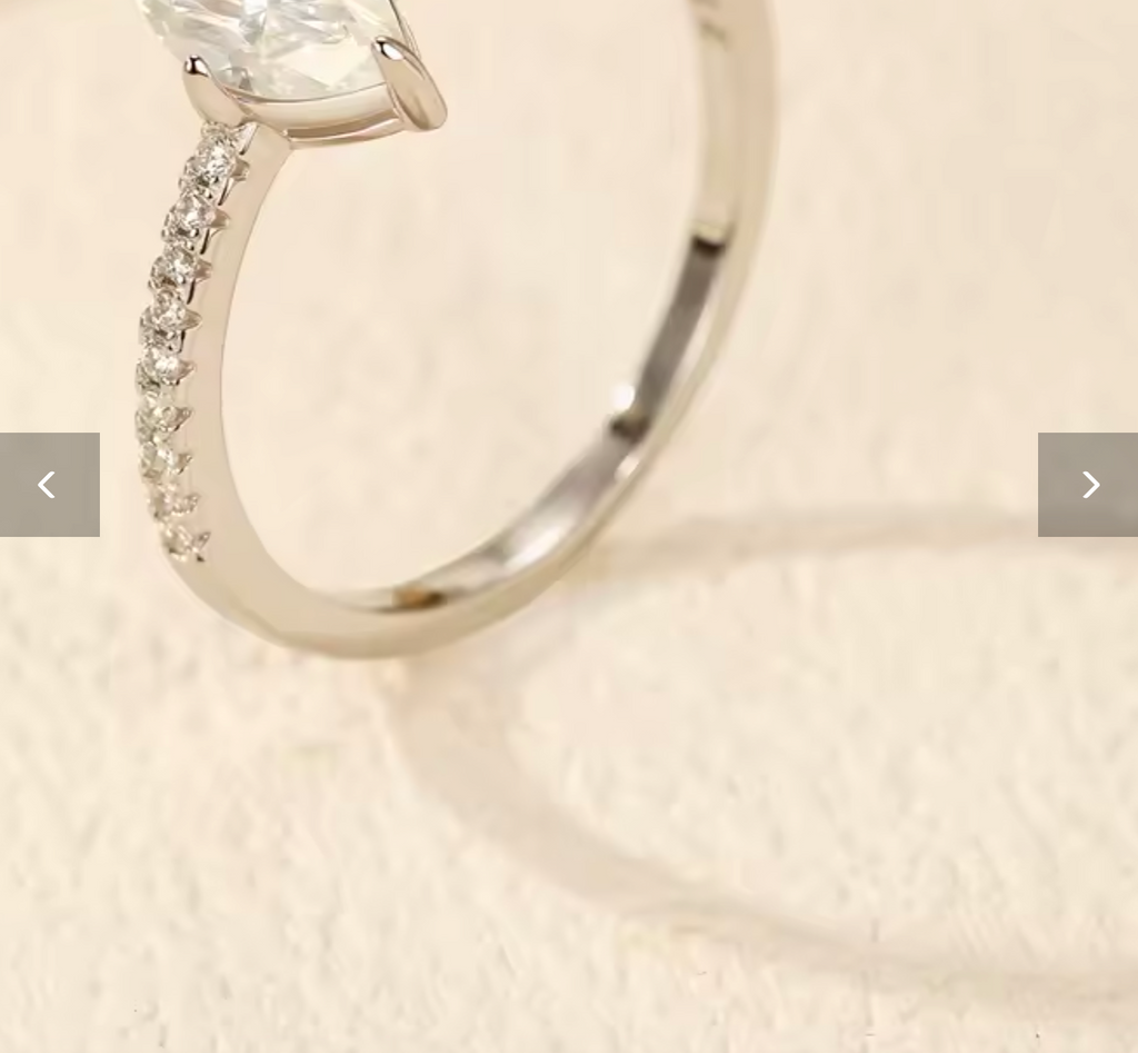 MODIAN 0.5Ct Rhombus Moissanite Ring