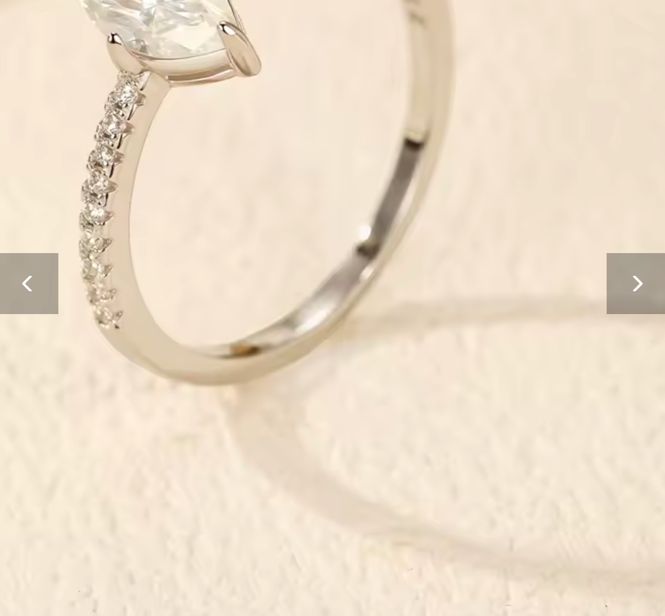 MODIAN 0.5Ct Rhombus Moissanite Ring