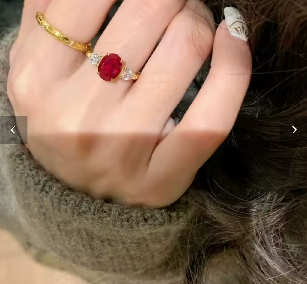 Luxury Classic Ruby Women’s Ring