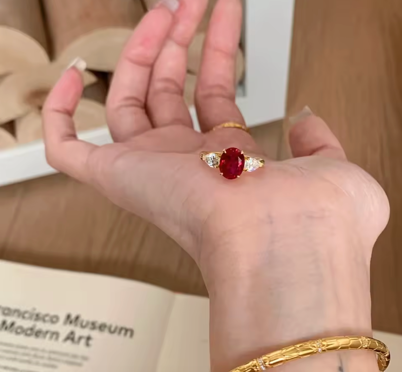 Luxury Classic Ruby Women’s Ring