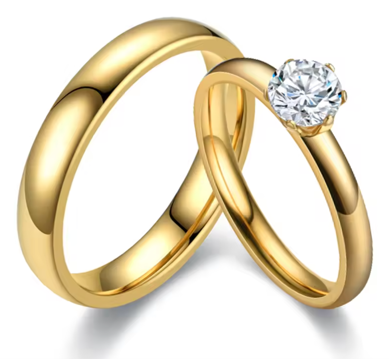 Classic Couple Wedding Rings