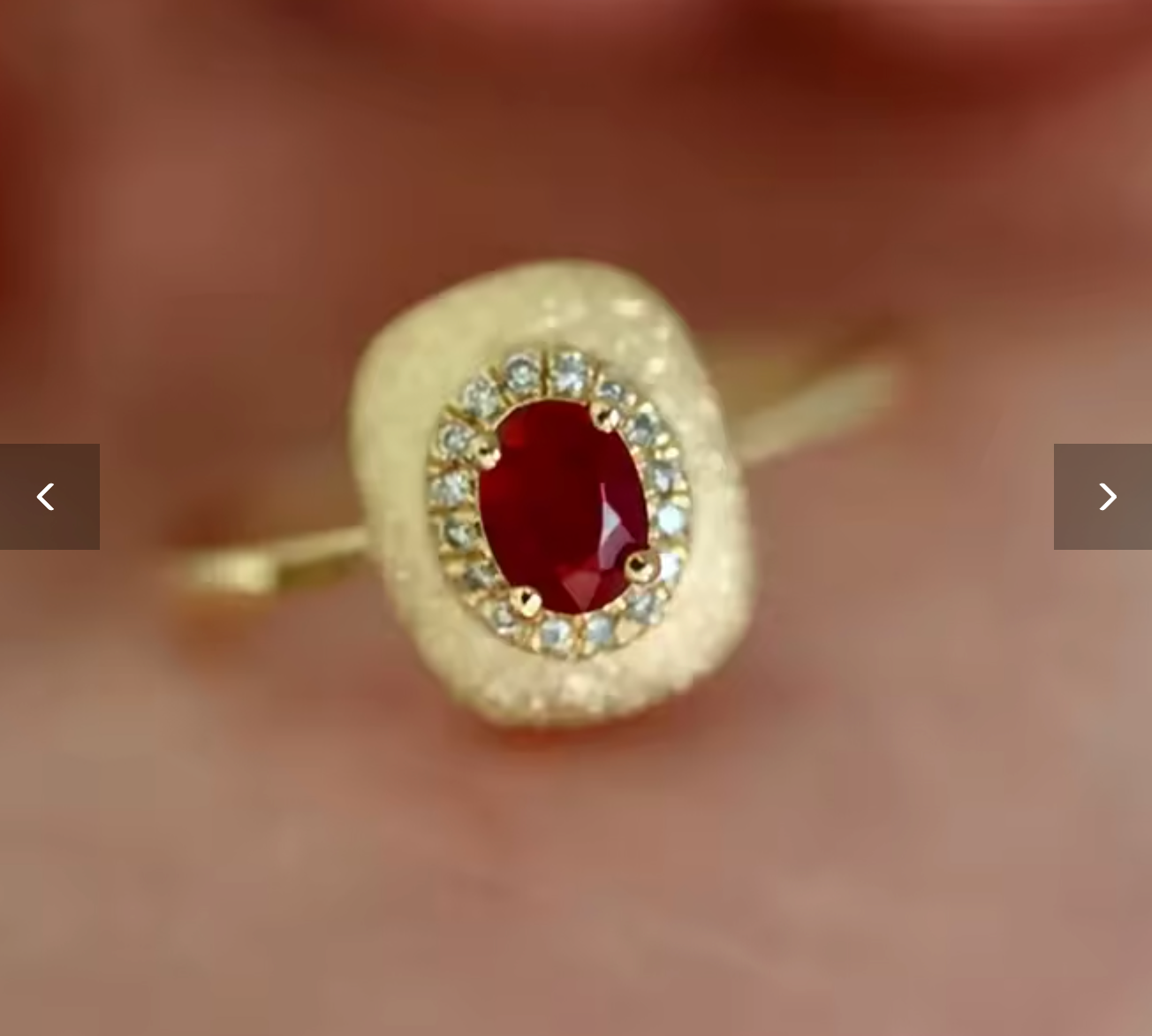 Huitan Elegant Gold Engagement Ring