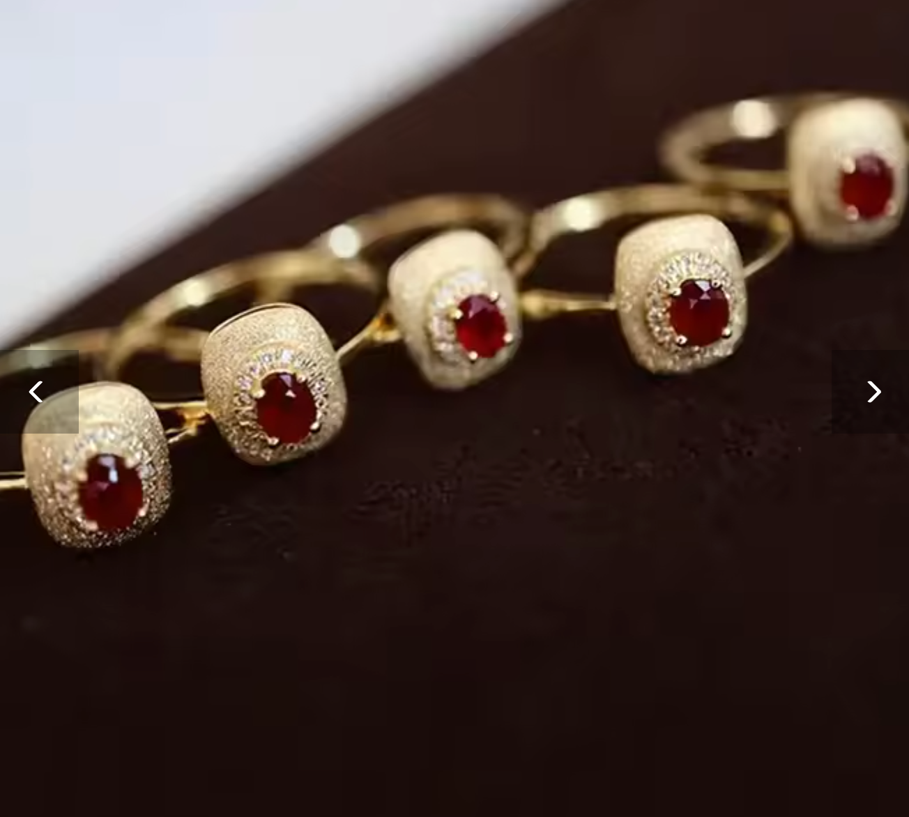 Huitan Elegant Gold Engagement Ring